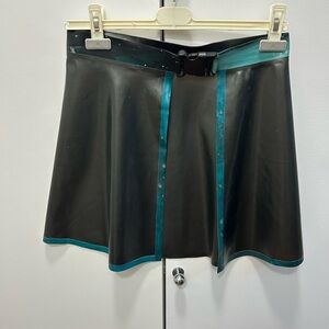 Stylish Black and Teal Women's Skirt